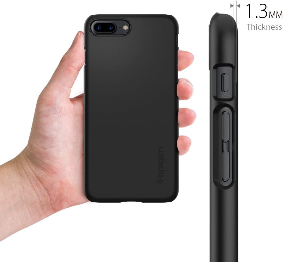 Spigen Thin Fit iPhone 7 Plus Mobile Cover with SF Coated Non Slip