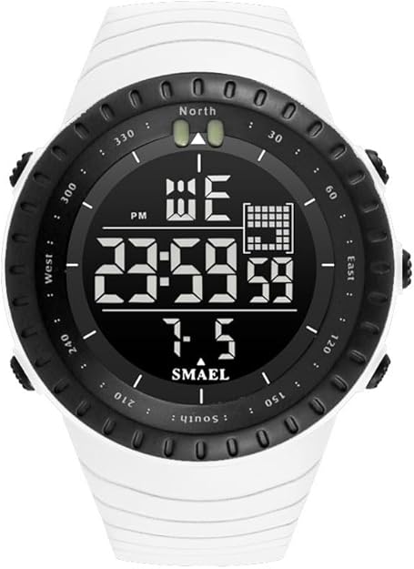 KXAITO Men's Watches Sports Outdoor Waterproof Military Watch Date Multi Function Tactics LED Face Alarm Stopwatch for Men 6256