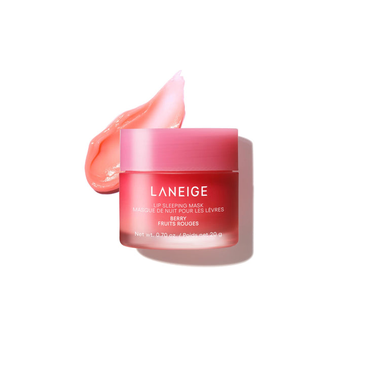 LANEIGE Lip Sleeping Mask: Korean Overnight Treatment For Dry Lips | Hydrating &amp; Nourishing Overnight Lip Treatment Mask with Vitamin C, Shea &amp; Murumuru Seed Butter