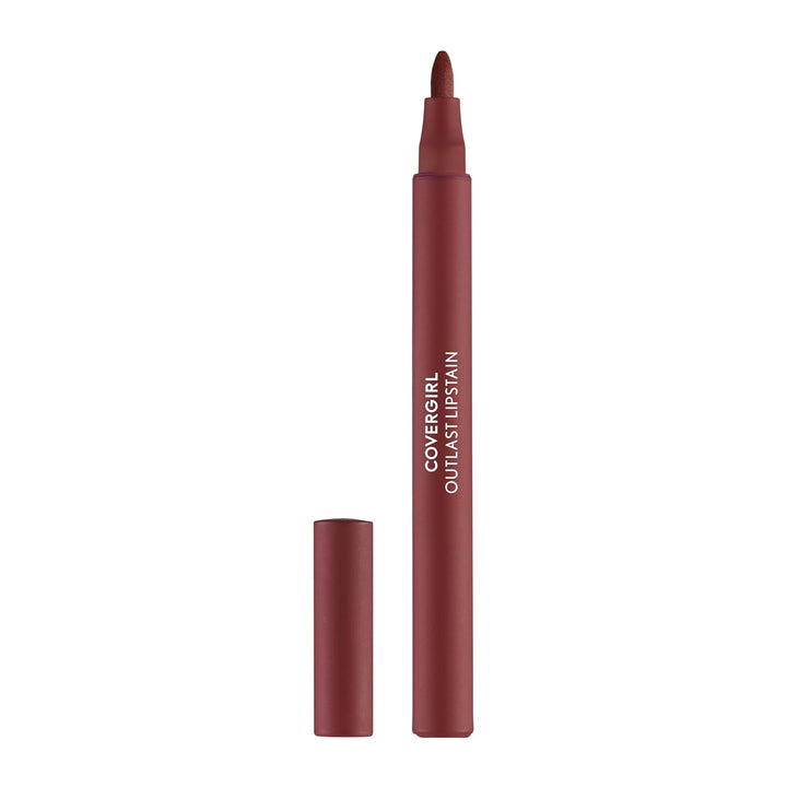 Covergirl Outlast Lipstain, Smooth Application, Precise Pen-Like Tip, Transfer-Proof, Satin Stained Finish, Vegan Formula, 0.06oz