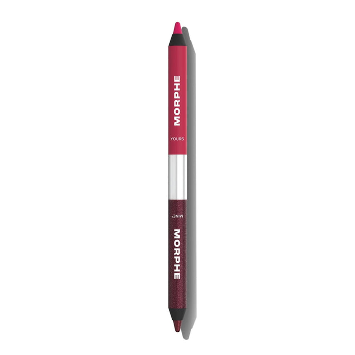 Morphe Bi-Liner Dual-Ended Gel Eyeliner Pencil - Matte &amp; Metallic Eye Liner Duo with Long Lasting Waterproof Color for Precise and Smoked Eye Makeup Looks