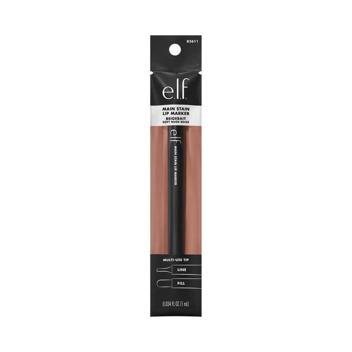 e.l.f. Main Stain Lip Marker, Lip Stain to Line, Define, Contour &amp; Fill for Long-Lasting &amp; Transfer-Resistant Color, Vegan &amp; Cruelty-Free 0.03 Fl Oz