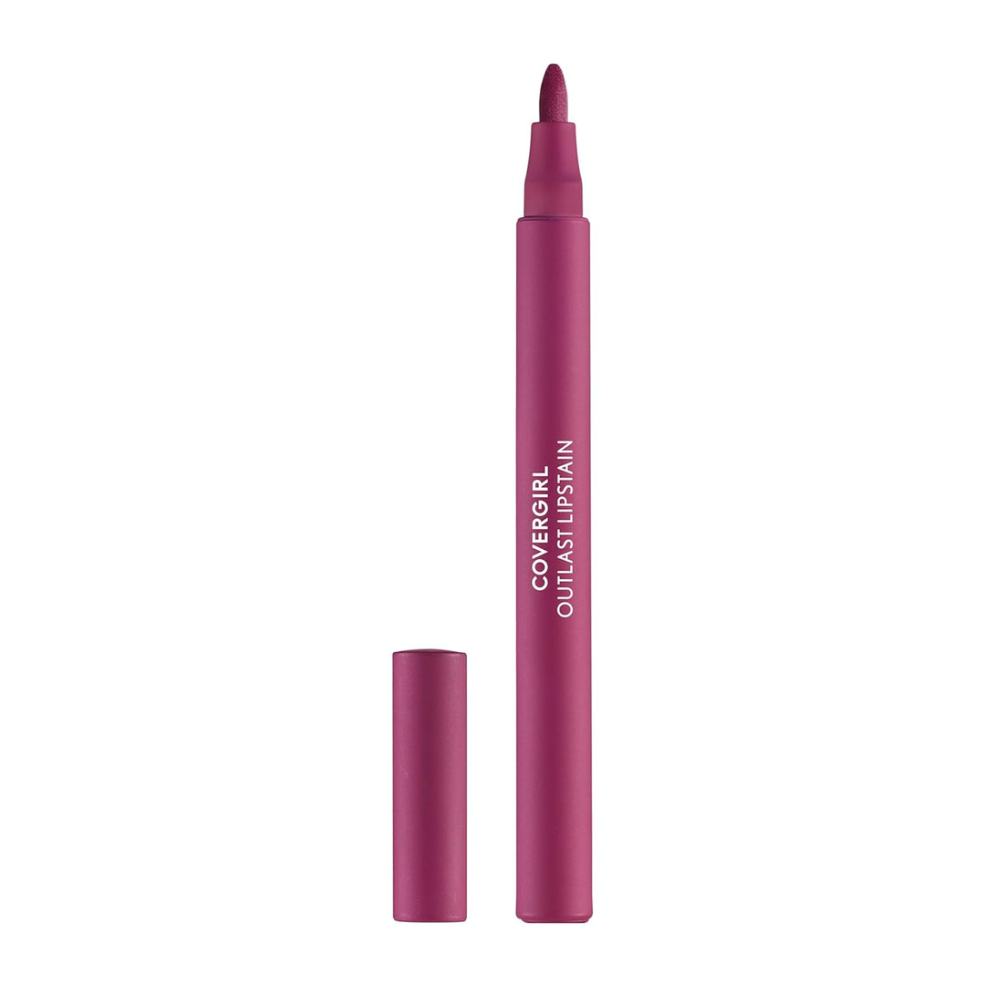 Covergirl Outlast Lipstain, Smooth Application, Precise Pen-Like Tip, Transfer-Proof, Satin Stained Finish, Vegan Formula, 0.06oz