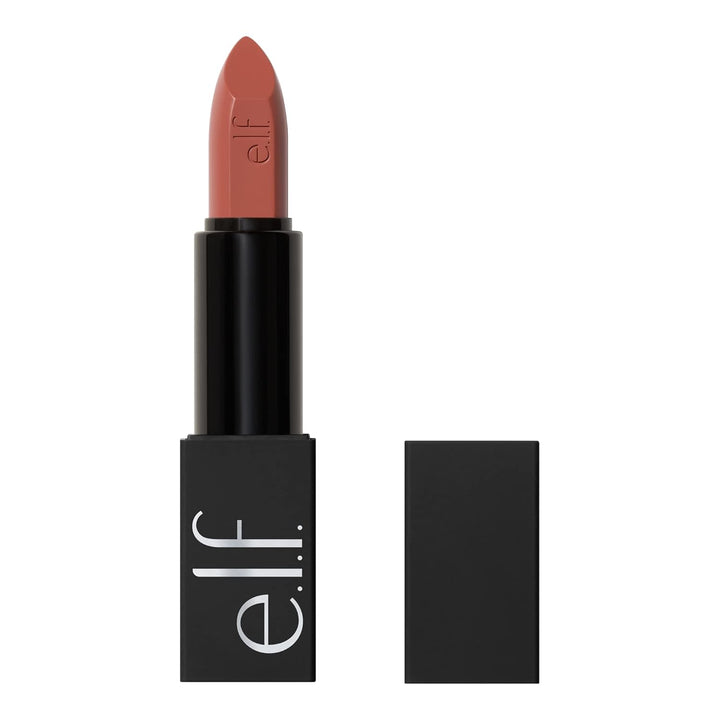 e.l.f. O Face Satin Lipstick, Richly Pigmented, Nourishing &amp; Long-Lasting Creamy Lipstick, Infused With Jojoba, Vegan &amp; Cruelty-Free, Own It