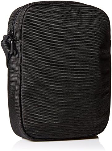 Armani Exchange Men's Small Nylon Messenger Bag, Black, One Size