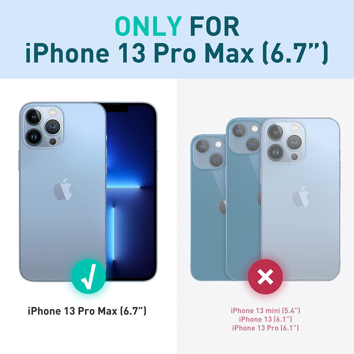 i-Blason Cosmo for iPhone 13 Pro Max Case [Built-in Screen Protector] [Military-Grade Protection] Slim Full-Body Stylish Protective Shockproof Phone Case for iPhone 13 Pro Max (Butterfly)
