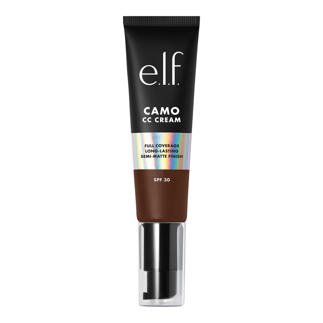 e.l.f. Camo CC Cream, Color Correcting Medium-To-Full Coverage Foundation with SPF 30, Light 210 N, 1.0 Oz (30g)