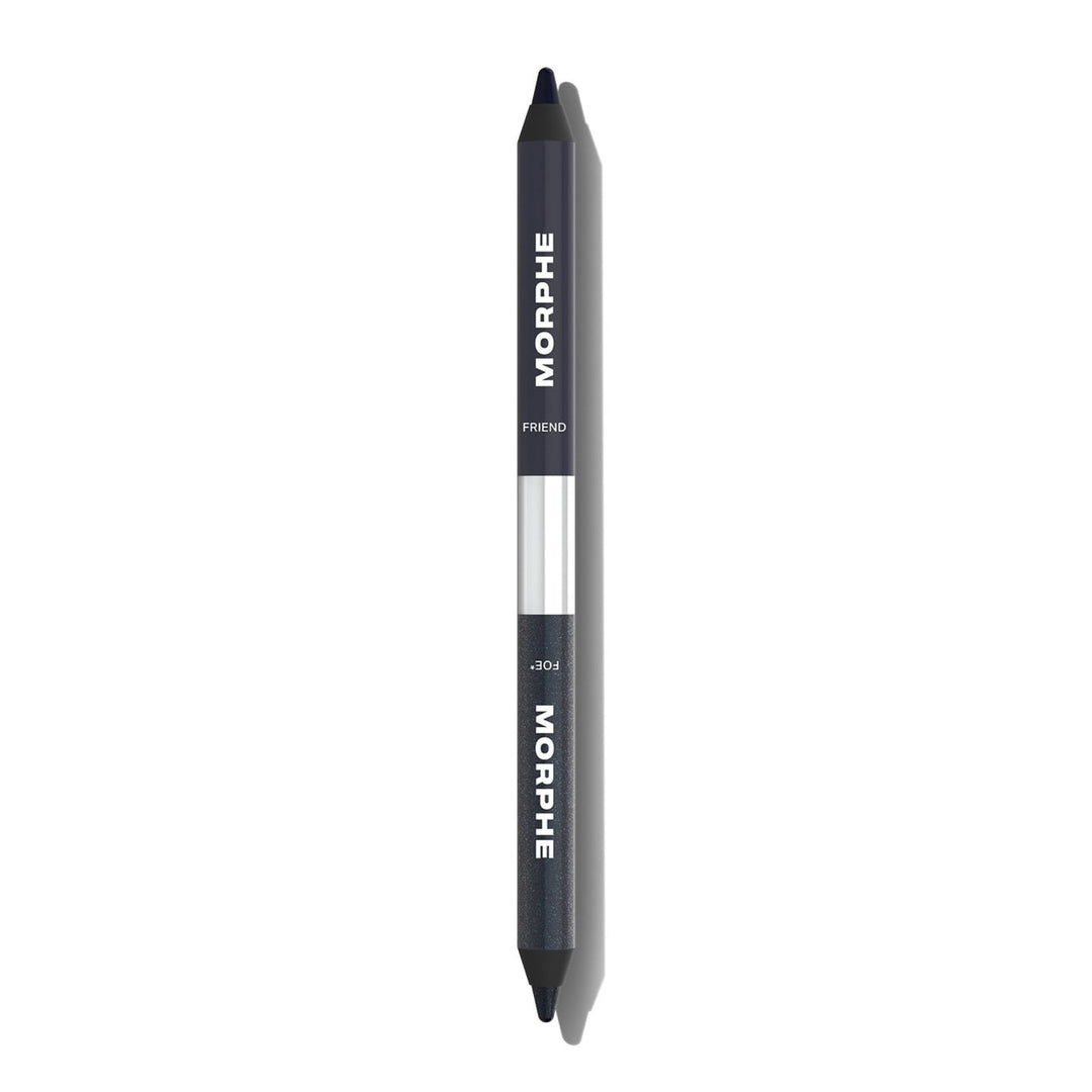 Morphe Bi-Liner Dual-Ended Gel Eyeliner Pencil - Matte &amp; Metallic Eye Liner Duo with Long Lasting Waterproof Color for Precise and Smoked Eye Makeup Looks