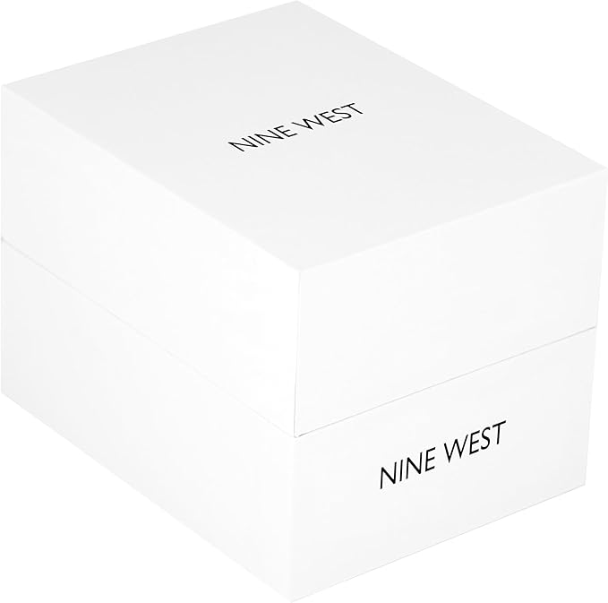 Nine West Women's NW/2098PKRG Crystal Accented Bracelet Watch