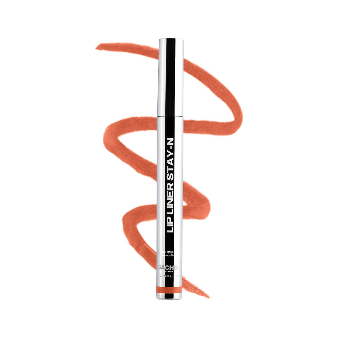Sacheu Lip Liner STAY-N Peel Off Lip Stain — Long Lasting Matte Lip Tattoo Transfer Proof Lipstain Infused with Hyaluronic Acid &amp; Vitamin E for All Skin Types — Vegan &amp; Cruelty-Free
