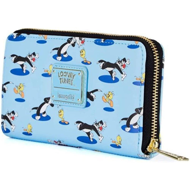 Loungefly Looney Tunes Tweety and Sylvester Zip Wallet - BumbleToys - 14 Years & Up, 5-7 Years, 8-13 Years, Characters, Disney, Girls, Loungefly, Pre-Order, Wallet