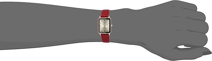 Anne Klein AK/3702BKBK Women's Strap Watch - Red/Gold