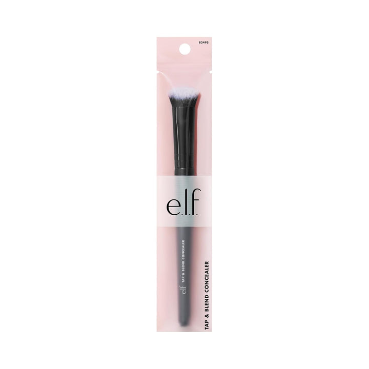 e.l.f. Tap & Blend Concealer Brush, Covers Blemishes & Dark Spots For An Airbrushed Finish With A Precision Tip, Synthetic, Vegan, & Cruelty-Free
