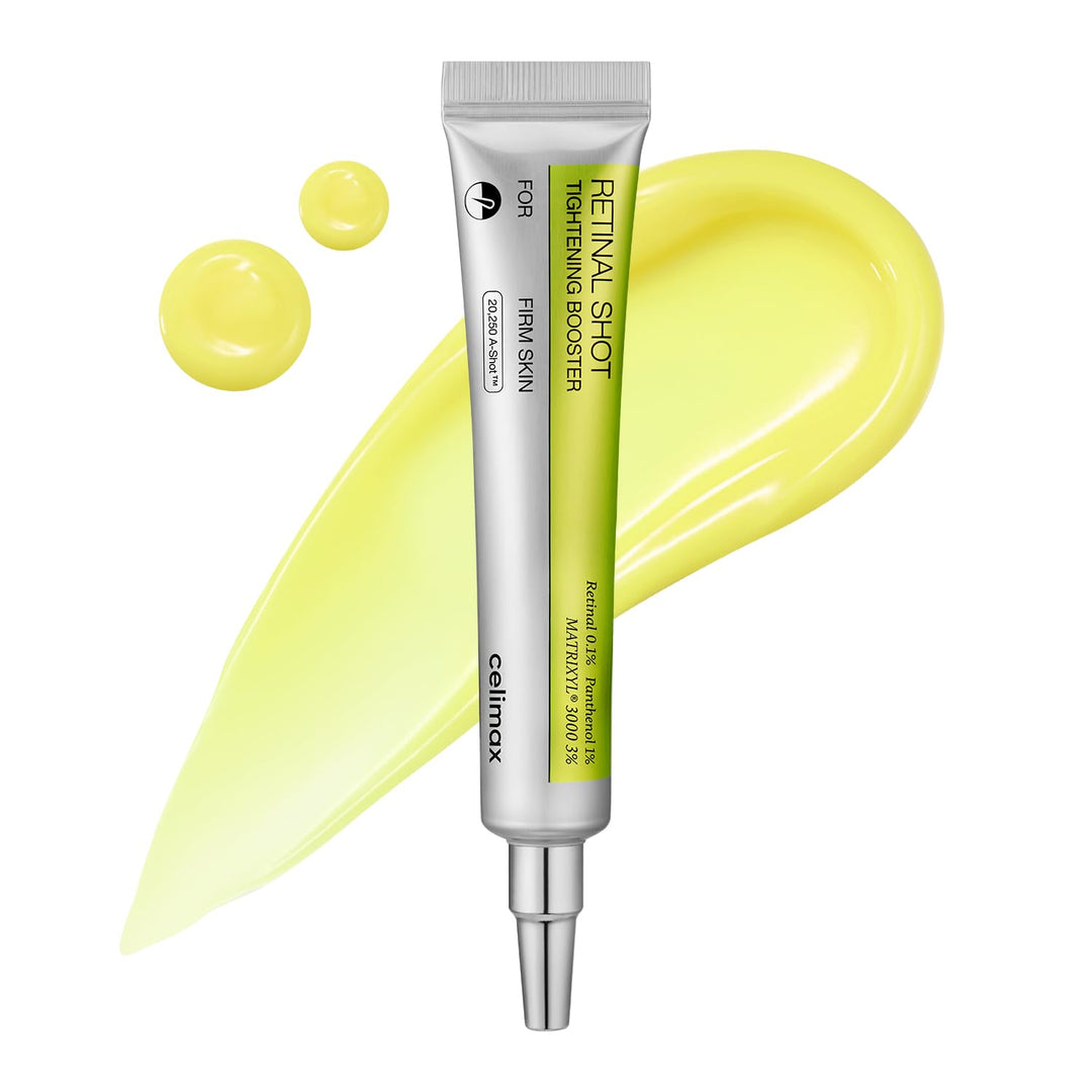 celimax The Vita A Retinal Shot Tightening Booster | 0.1% Retinal, 3% Matryxyl, High-Strength Retinoid for Anti-Aging, Pore Minimizer, Wrinkles &amp; Fine Lines, Firmer Skin, 15ml