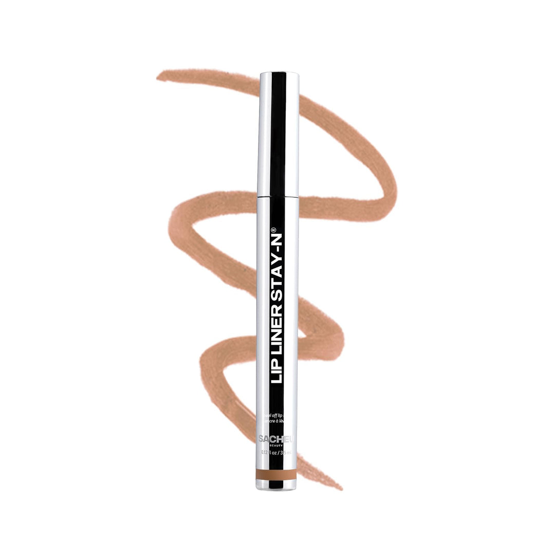 Sacheu Lip Liner STAY-N Peel Off Lip Stain — Long Lasting Matte Lip Tattoo Transfer Proof Lipstain Infused with Hyaluronic Acid &amp; Vitamin E for All Skin Types — Vegan &amp; Cruelty-Free