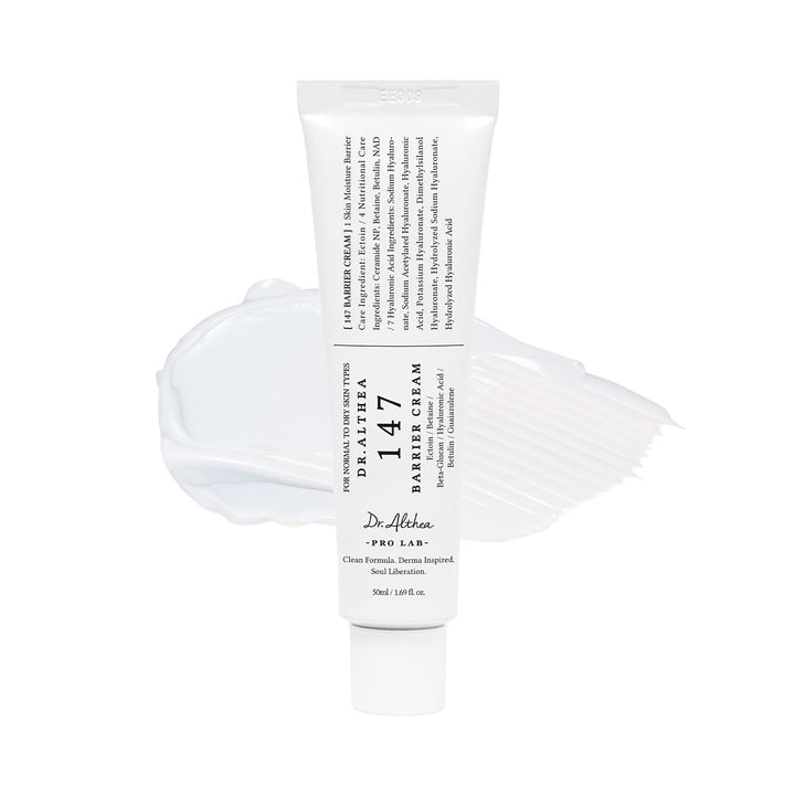 Dr.Althea 147 Barrier Cream | Daily Skin Barrier Care | Deep Hydrating with Hyaluronic Acid &amp; Ceramides | Korean Vegan Skincare for All Skin Types | 1.69 Fl Oz (Ver.2 - Pack of 1)