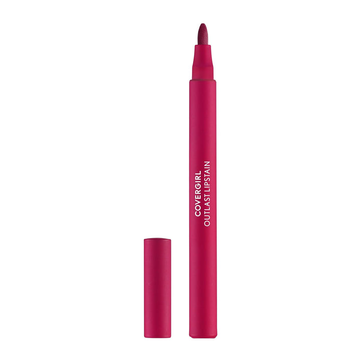Covergirl Outlast Lipstain, Smooth Application, Precise Pen-Like Tip, Transfer-Proof, Satin Stained Finish, Vegan Formula, 0.06oz