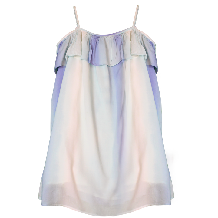 Ralph Lauren Kids Baby Blue Off Shoulder Dress - Size 6 - 3alababak