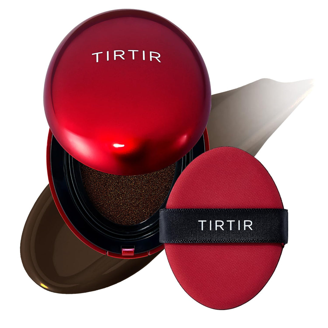 TIRTIR Mask Fit Red Cushion Foundation | Full coverage, Weightless, Skin fit, Satin Glow Finish, Korean Makeup, beauty, Tattoo cover up, Buildable 0.63 Fl Oz