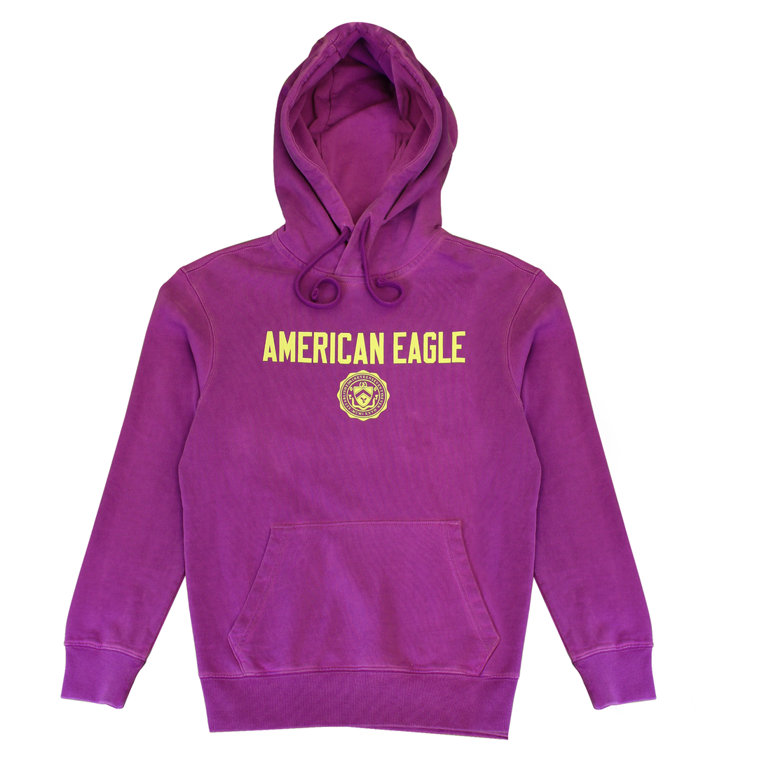 American Eagle Graphic Hoodie Size Small - Purple