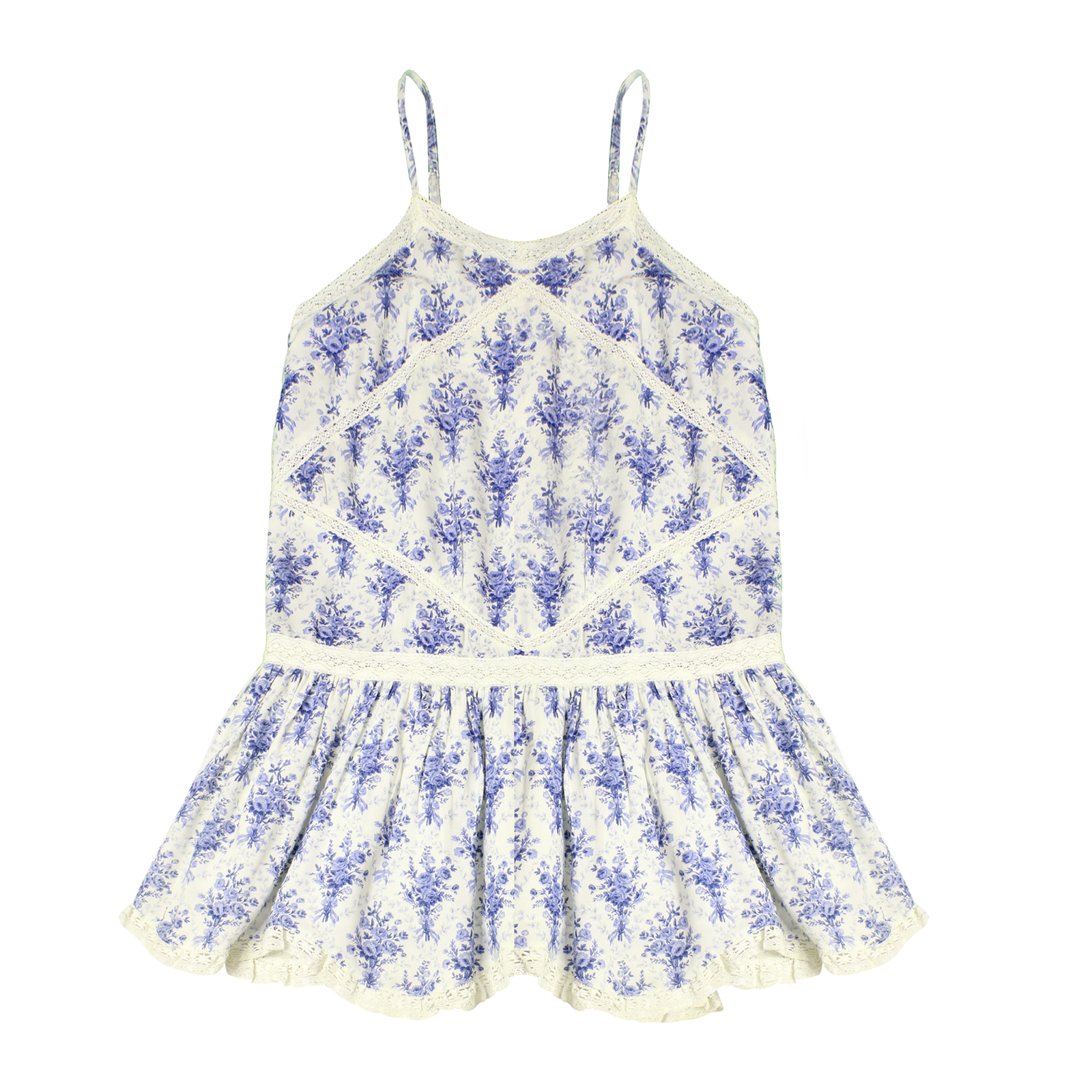 POLO RALPH LAUREN Kids BLUE FLORAL DRESS - Size 10 - 3alababak