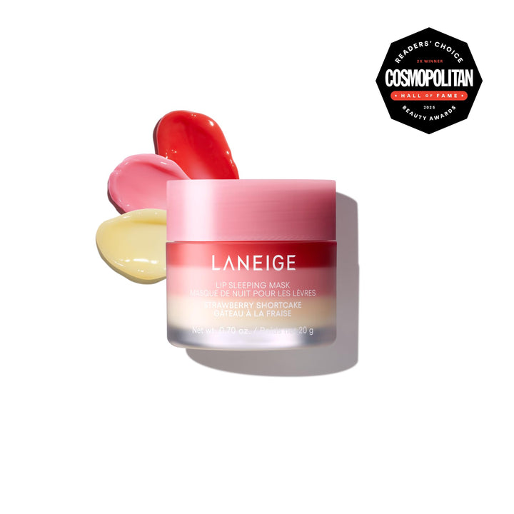 LANEIGE Lip Sleeping Mask: Korean Overnight Treatment For Dry Lips | Hydrating &amp; Nourishing Overnight Lip Treatment Mask with Vitamin C, Shea &amp; Murumuru Seed Butter