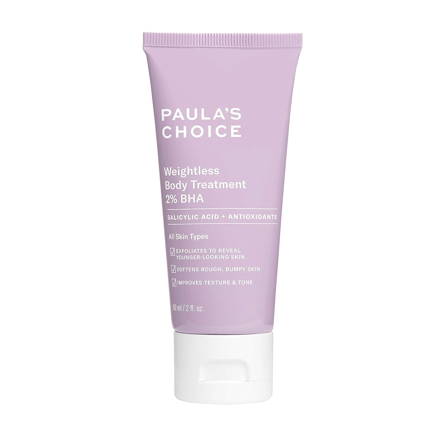 Paula's Choice Weightless Body Treatment 2% BHA, Salicylic Acid Exfoliant, Moisturizer for Keratosis Pilaris (KP) Prone Skin & Clogged Pores, Fragrance-Free & Paraben-Free - 3alababak