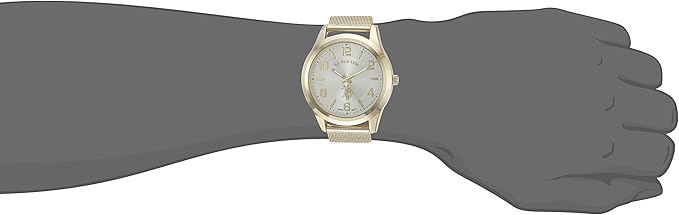 U.S. Polo Assn. Classic Men's Quartz Metal and Alloy Watch, Gold-Toned Model : USC80376
