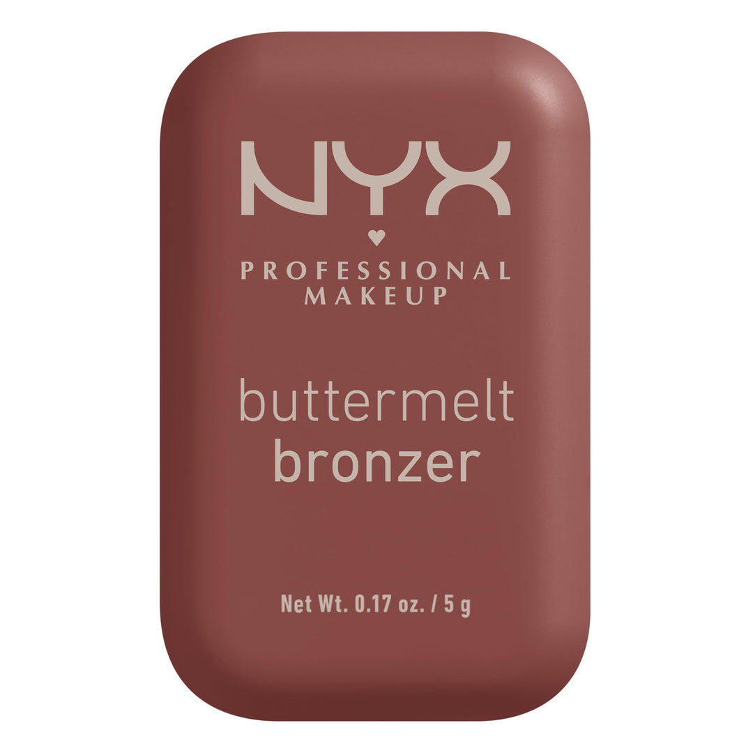 NYX PROFESSIONAL MAKEUP Matte Buttermelt Bronzer, Longwear Face Makeup with Up to 12 Hours of Wear, Vegan Formula 0.17 Ounce