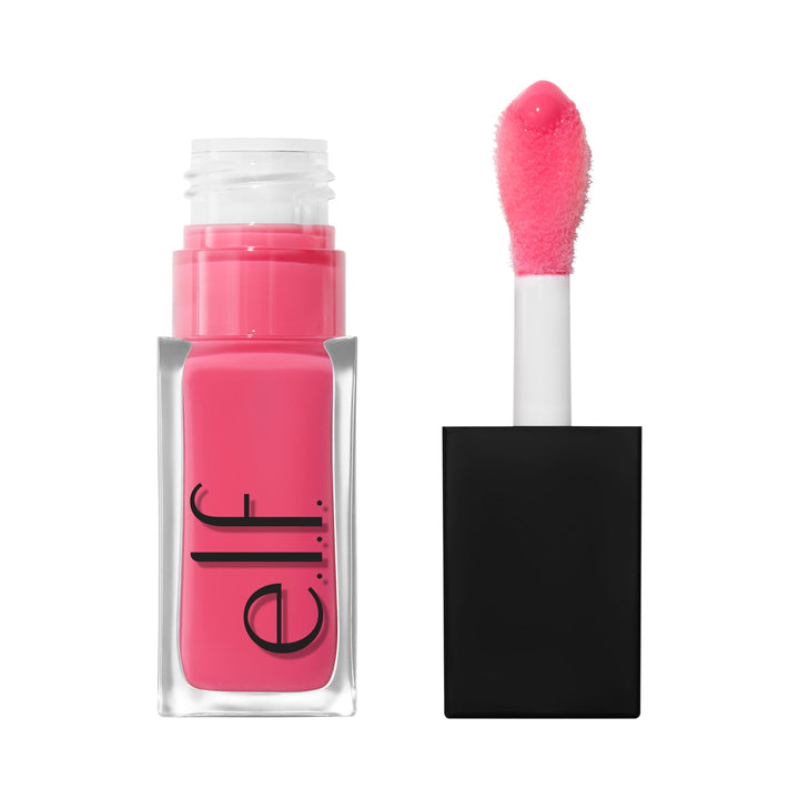 e.l.f. Glow Reviver Plumping Lip Oil, Tinted Lip Plumper For A High-Shine, Plump Finish, Infused With Jojoba Oil, Vegan &amp; Cruelty-Free, Apricot Feelings