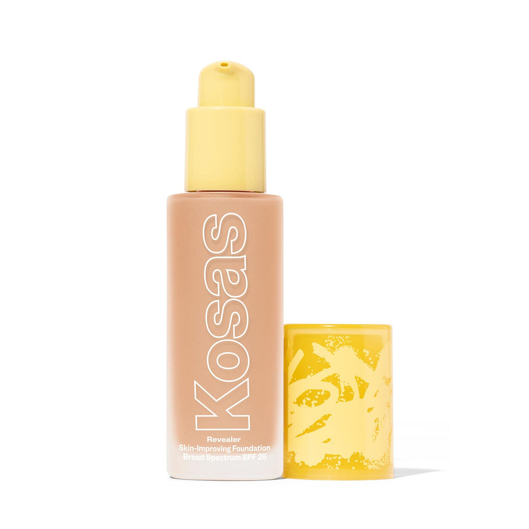 Kosas Revealer Liquid Foundation SPF 25 – Medium Buildable Coverage, Hydrating Natural Glow Finish.