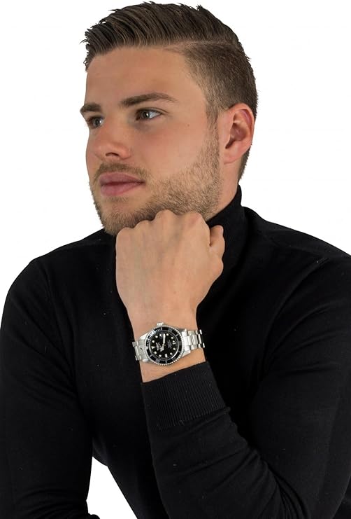 Invicta 8932OB Pro Diver Men's Black Dial Stainless Steel Band Watch