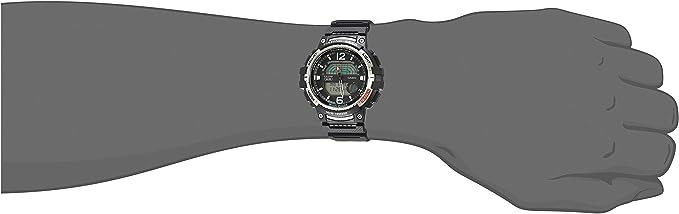 Casio Men's Fishing Gear 10 Year Battery Black Resin Watch WSC-1250H-1AVCF - 3alababak
