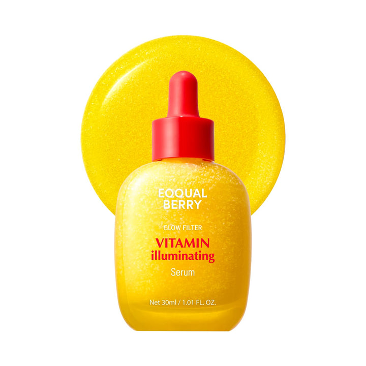 EQQUALBERRY Vitamin Illuminating Serum | Niacinamide 4% + Brightening Vitamin C Face Serum with Hyaluronic Acid &amp; Vitamin E | Dark Spot, Uneven Tone Care | Korean Skincare, 1.01 fl.oz