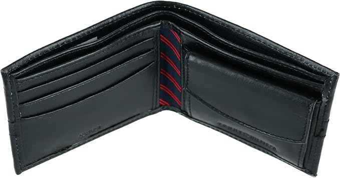 Tommy Hilfiger 31TL130088 Men's Classic Bifold Wallet with ID Window and Multiple Card Slots