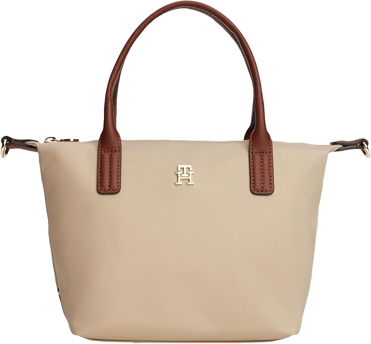 Tommy Hilfiger Popette Small Tote Bag with Removable Crossbody Strap - Sandalwood