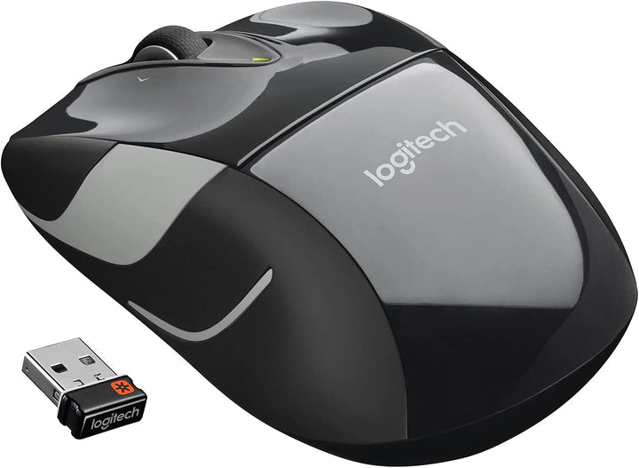 Logitech M525 Wireless Mouse – Long 3 Year Battery Life, Ergonomic Shape Black/Gray - 3alababak