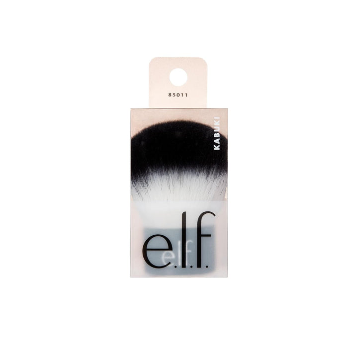 e.l.f. Kabuki Face Brush, Travel-Sized Makeup Brush For Precise & Controlled Application On-The-Go, Vegan & Cruelty-Free