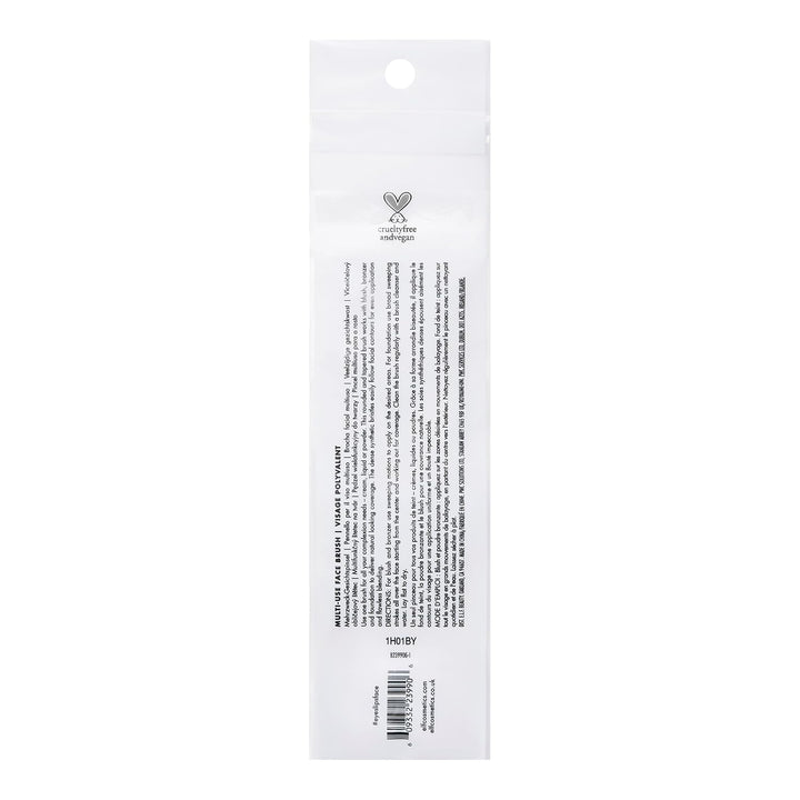 e.l.f. Multi-Use Face Brush, Versatile Makeup Brush For Applying Foundation, Bronzer &amp; Blush, Use With Powder, Cream &amp; Liquid, Vegan &amp; Cruelty-Free