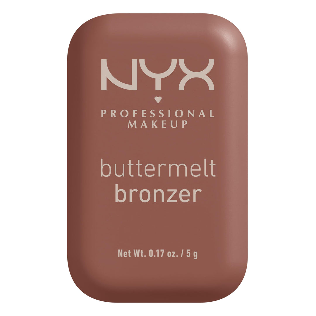 NYX PROFESSIONAL MAKEUP Matte Buttermelt Bronzer, Longwear Face Makeup with Up to 12 Hours of Wear, Vegan Formula 0.17 Ounce