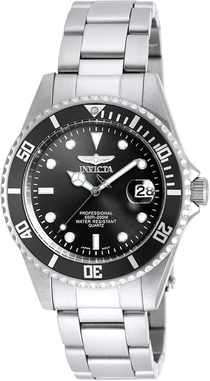 Invicta 8932OB Pro Diver Men's Black Dial Stainless Steel Band Watch