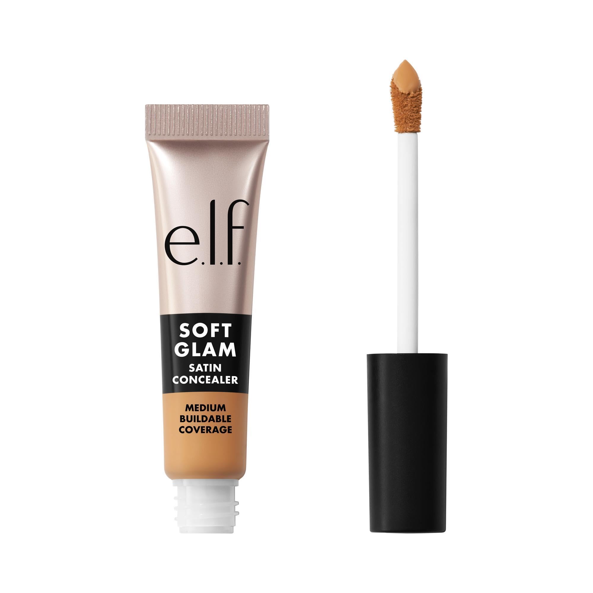 e.l.f. Soft Glam Satin Concealer, Medium Coverage For Blemishes & Under-Eye, Crease-Resistant, Long Lasting, Vegan & Cruelty-Free