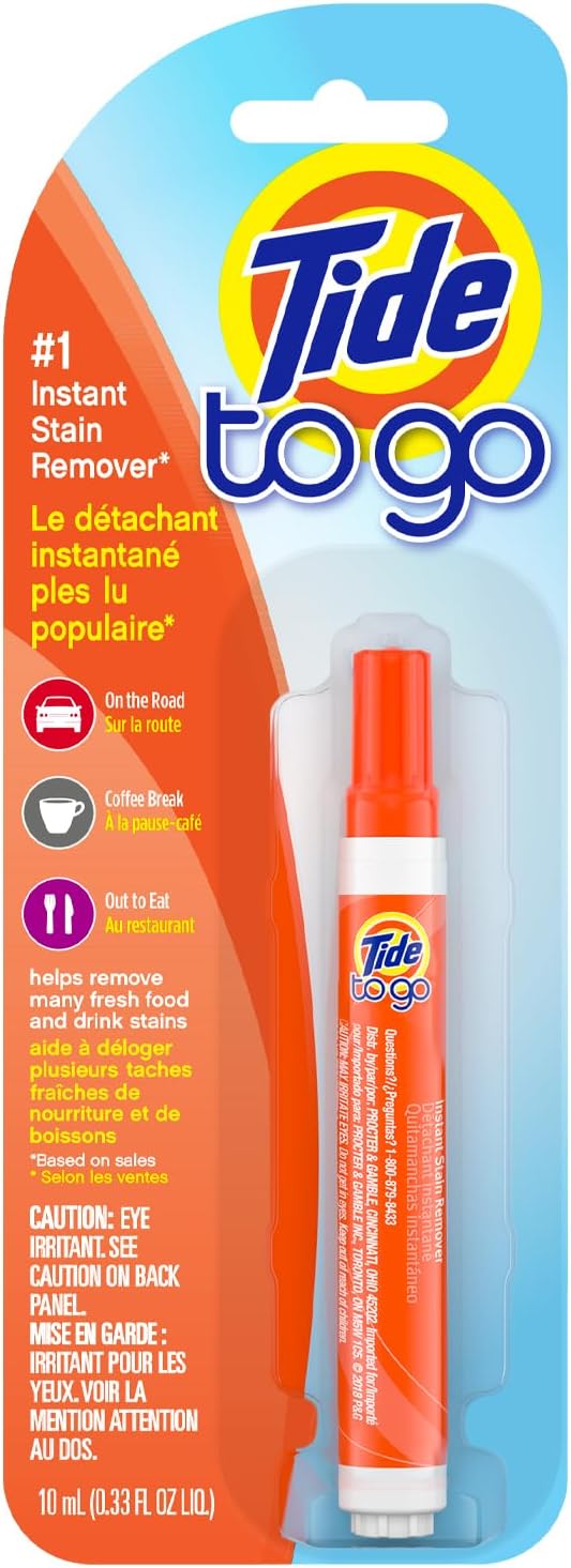 Tide Stain Remover for Clothes, Tide To Go Pen, Instant Spot Remover for Clothes, Travel & Pocket Size - 3alababak