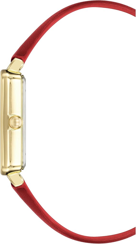Anne Klein AK/3702BKBK Women's Strap Watch - Red/Gold