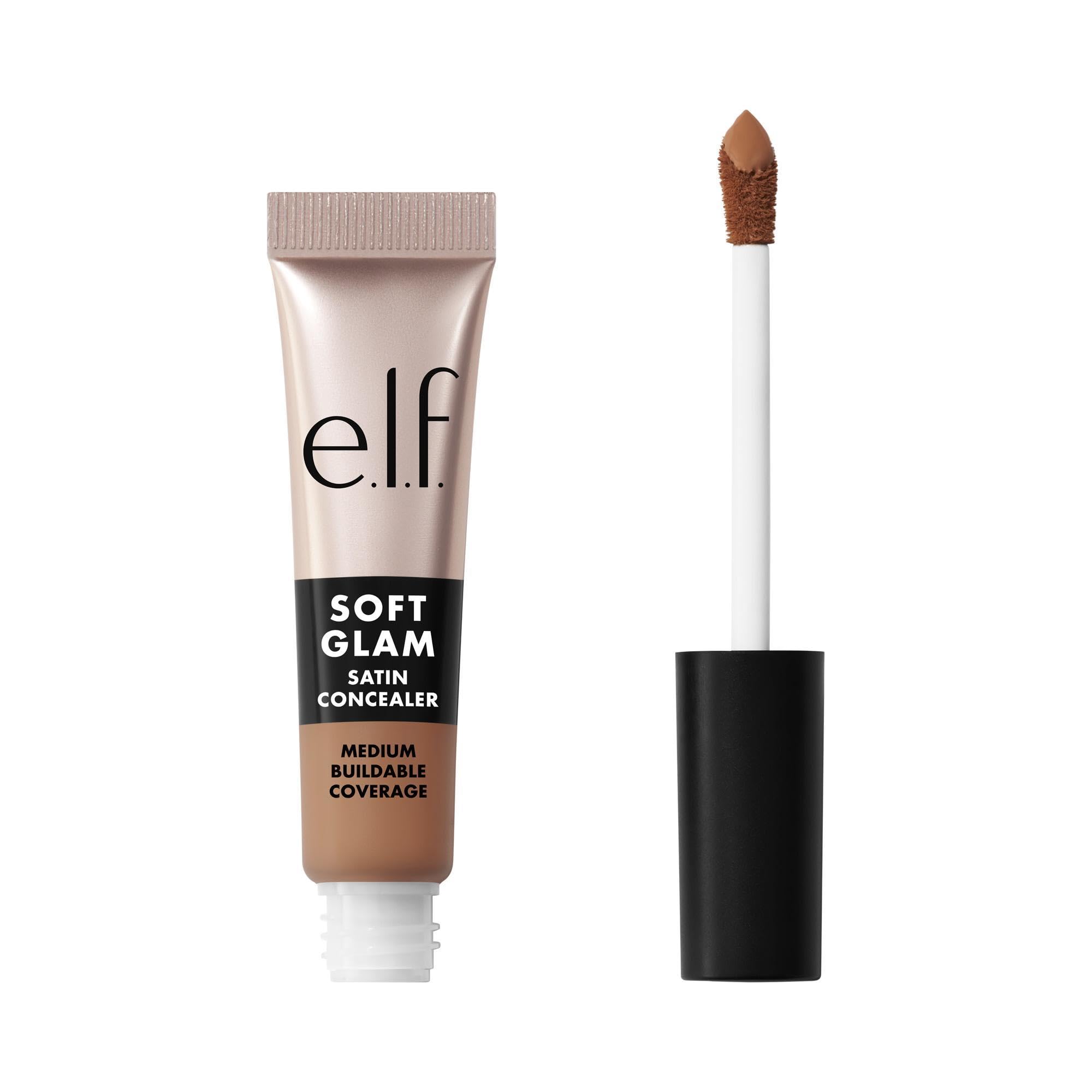 e.l.f. Soft Glam Satin Concealer, Medium Coverage For Blemishes & Under-Eye, Crease-Resistant, Long Lasting, Vegan & Cruelty-Free