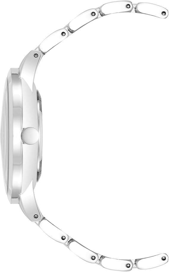 Nine West Women's NW/2099TESV Crystal Accented Bracelet Watch