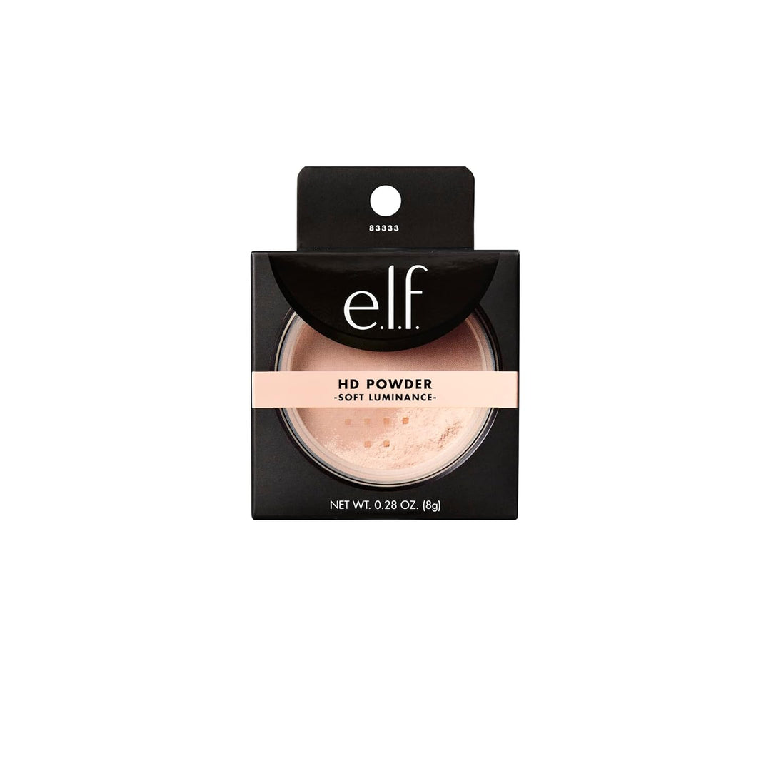 e.l.f. High Definition Powder, Loose Powder, Lightweight, Long-Lasting, Creates Soft Focus Effect, Masks Fine Lines & Imperfections, 0.28 Oz - Soft Luminance