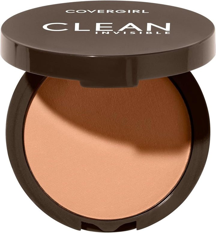 Covergirl Clean Invisible Pressed Powder, Lightweight, Breathable, Vegan Formula