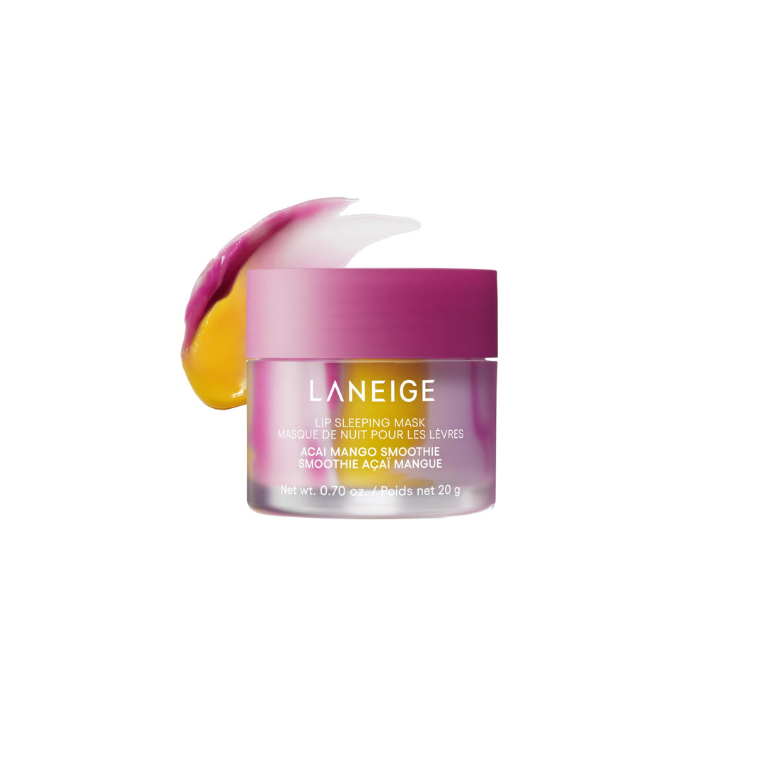 LANEIGE Lip Sleeping Mask: Korean Overnight Treatment For Dry Lips | Hydrating &amp; Nourishing Overnight Lip Treatment Mask with Vitamin C, Shea &amp; Murumuru Seed Butter