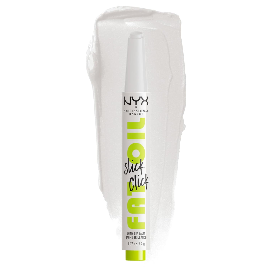 NYX PROFESSIONAL MAKEUP Fat Oil Slick Click, Lightweight, Buildable, Pigmented Vegan Lip Balm